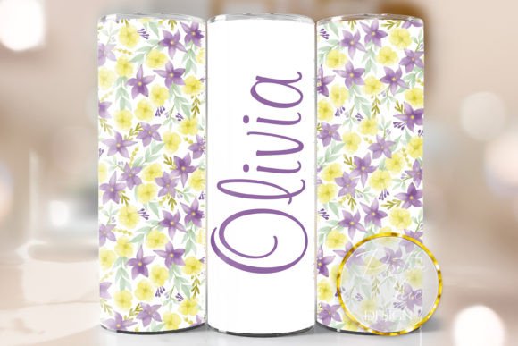 Download Custom Name Tumbler Wrap Spring Design - Spring design Collection