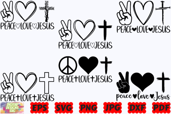 Download Peace Love Jesus SVG | Peace SVG | Love - Love Collection