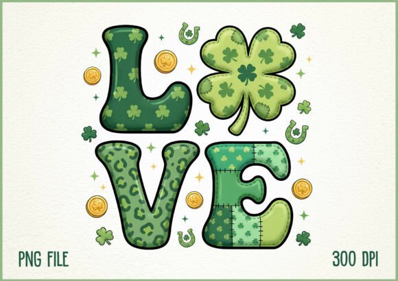 Download Lucky Love Shamrock St Patrick’s Day PNG - Love Collection