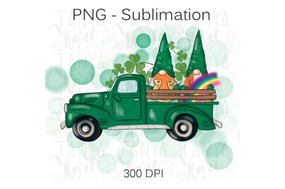 Download Green Truck | Spring Design Gnomes - Spring design Collection
