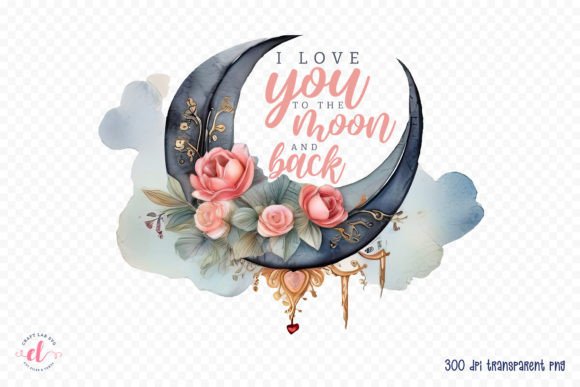 Download I Love You to the Moon and Back PNG - Love Collection