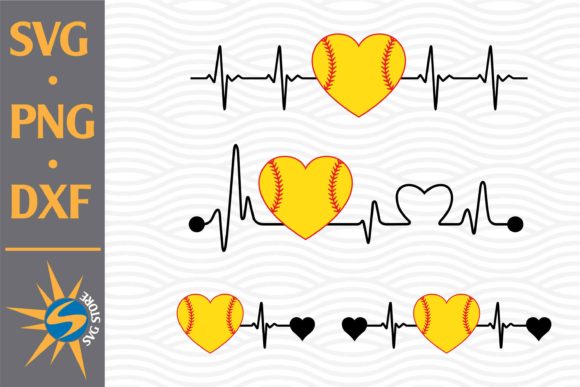 Download Heart Softball Heartbeat - Premium Resources