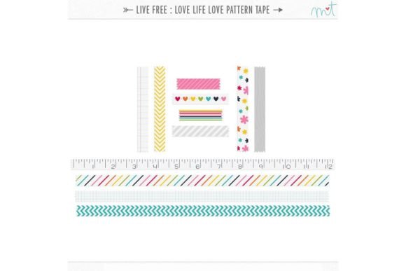 Download Live Free Love Life Pattern Tape - Love Collection