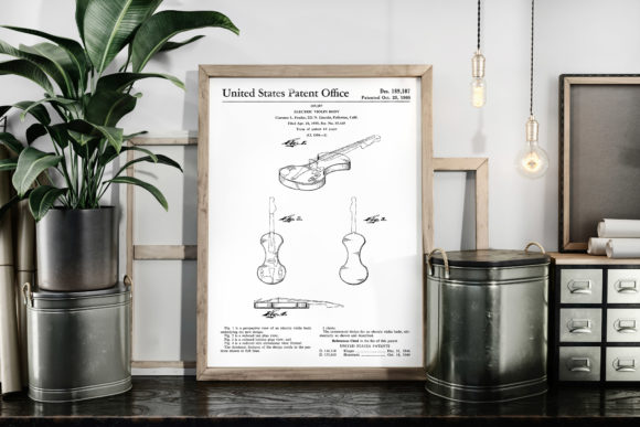 Download Electric Violin 1960 Vintage Patent Art - 1960 Collection